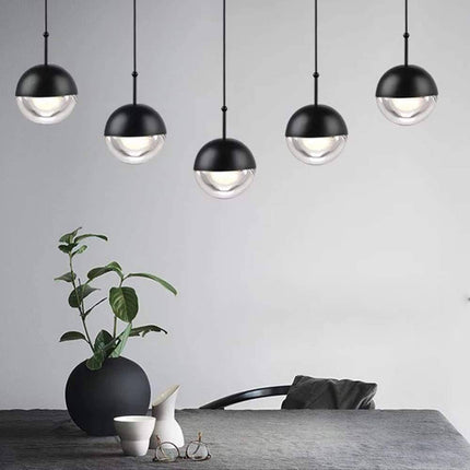 Suspension globe en verre et métal design — LZ4X9T2