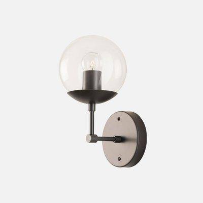 Applique murale dorée avec bras et boule en verre Bean — LZ4X9T2