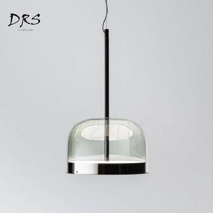 Suspension LED design en verre et chrome Single — LZ4X9B