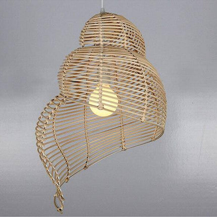 Suspension spirale en bois style asiatique — LZ4X9T1