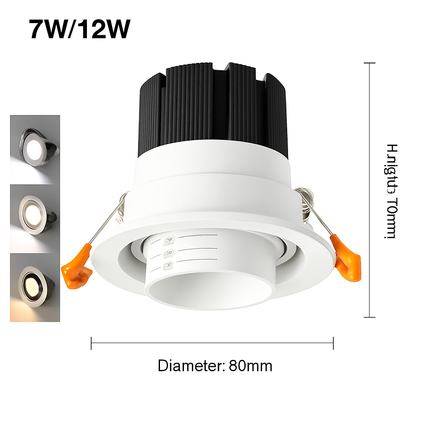 Spot LED encastré dimmable avec zoom intégré — LZ4T9Q2F