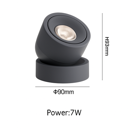 Spot LED nordique à fixation murale orientable et pliant — LZ4X9P