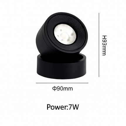 Spot LED nordique à fixation murale orientable et pliant — LZ4X9P