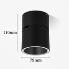 Noir / 3000K / Intensité variable | 7W