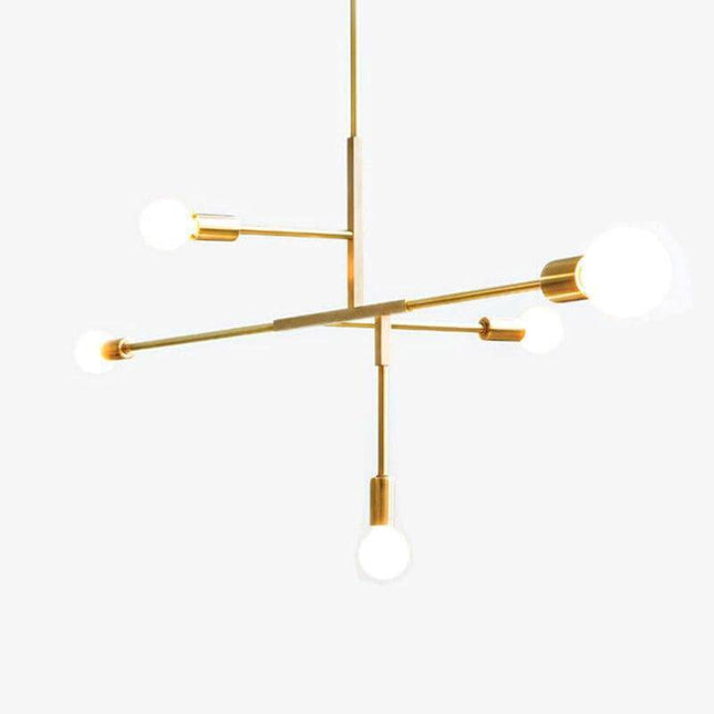 Lustre design bras doré Creative