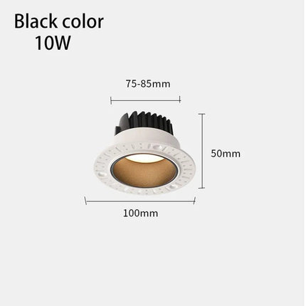 Spot LED encastrable sans bordure avec ampoules remplaçables pour intérieur — LZ4X9J