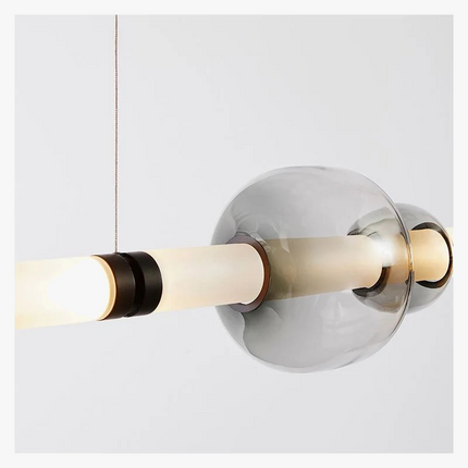 Suspension simple en verre pour hall et salle à manger duplex — LZ4XJ9