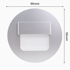 Capteur Argent Rond / Blanc chaud (2700-3500K) | 3W avec BOÎTE