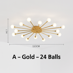 A - Or - 24 Boules / Blanc chaud