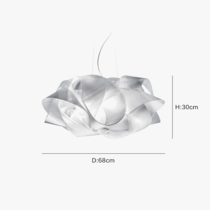 suspension Slamp italien Fabula blanche fleur