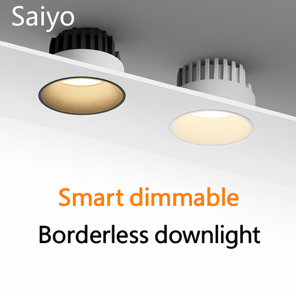 Spot LED encastré anti-éblouissement aluminium sans bordure — LZ4X9P