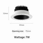 Black color 10W / Dimmable