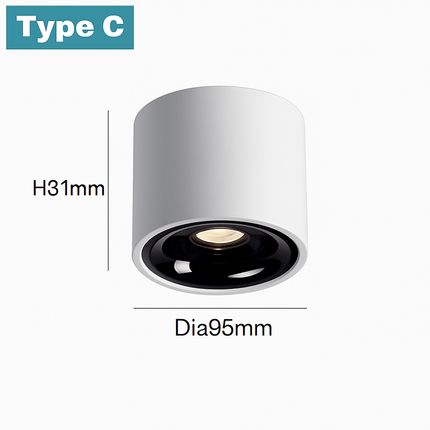 Spot LED 12W avec détecteur de mouvement anti-éblouissement pour escalier et chambre — LZ4X9P