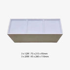 Blanc / 3 x 12W / Chaude - Dimmable