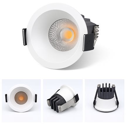 Spot LED encastrable COB 3W-5W dimmable anti-éblouissement pour chambre et cuisine — LZP4X9