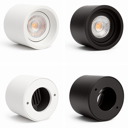 Spot LED anti-éblouissant à montage en surface avec puce COB Epistar et angle réglable 7W-24W — LZ4X9T
