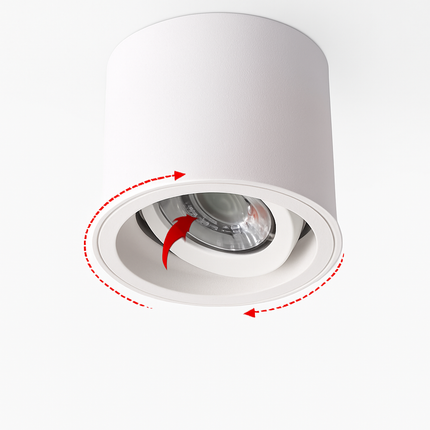 Spot LED anti-éblouissant à montage en surface avec puce COB Epistar et angle réglable 7W-24W — LZ4X9T