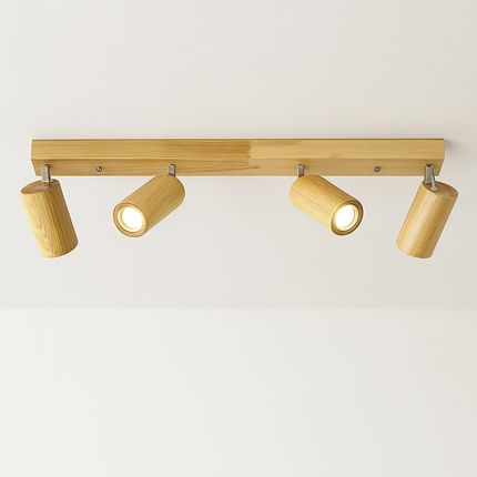 Spot LED simple en bois pour éclairage de magasin et salle à manger — LZ4X9P