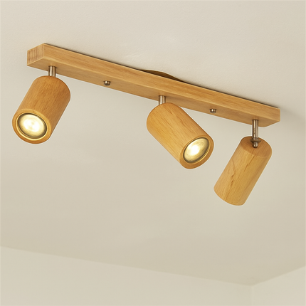 Spot LED simple en bois pour éclairage de magasin et salle à manger — LZ4X9P