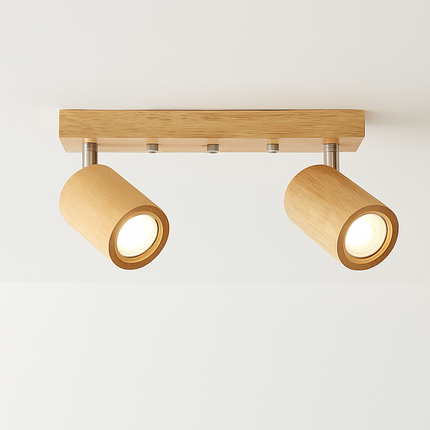 Spot LED simple en bois pour éclairage de magasin et salle à manger — LZ4X9P