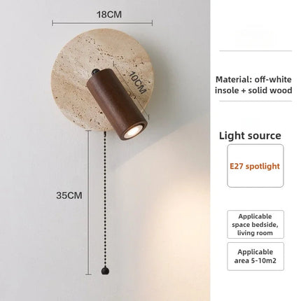 Spot en pierre naturelle style médiéval rétro créatif — LZ4M9T2
