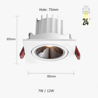 White / Natural White / 7W Dimmable
