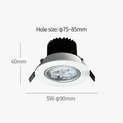 Spot encastré carré mini LED pour éclairage intérieur — LZ4P9XQ