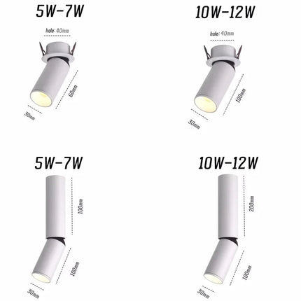 Spot encastrable dimmable anti-éblouissement orientable 360° pour intérieur — LZ4X9Q