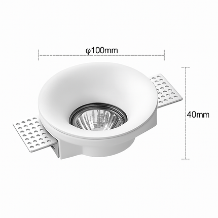 Spot encastré LED GU10 anti-éblouissement sans bordure pour intérieur — LZ4X9P