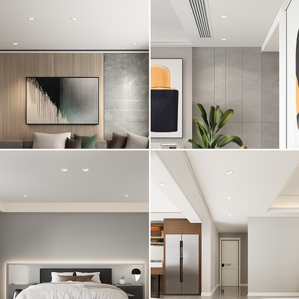 Spot encastré LED GU10 anti-éblouissement sans bordure pour intérieur — LZ4X9P