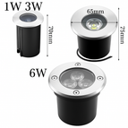 Blanc chaud 3000K / 1W 42MM DC12V