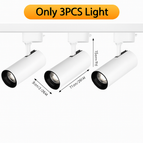 No Rails 3pcs White / 20W Neutral light