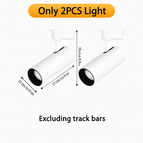 No Rails 2pcs White / 20W Neutral light