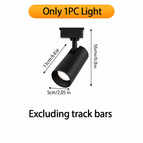 No Rails 1pc Black / 20W Neutral light
