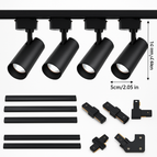 Set 4pcs Black / 20W Neutral light