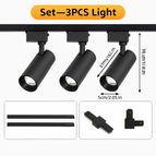 Set 3pcs Black / 20W Neutral light