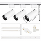 Set 3pcs White / 20W Neutral light
