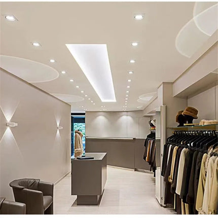 Spot LED carré ultra-fin à intensité variable avec puce SMD5730 intégrée — LZ4XJ9