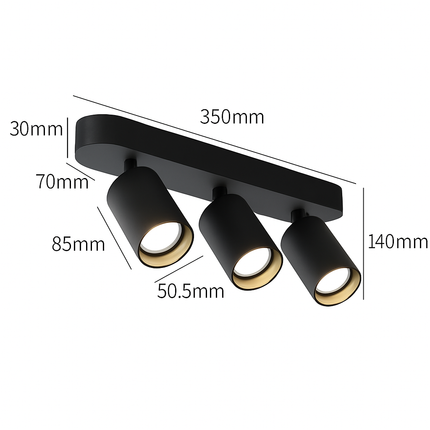 spot led cob rotatif pour décoration intérieure créative