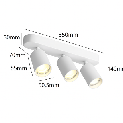 spot led cob rotatif pour décoration intérieure créative