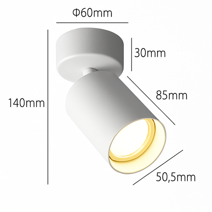 spot led cob rotatif pour décoration intérieure créative