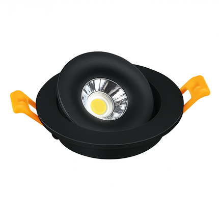 Spot LED encastré dimmable 7W-24W blanc et noir orientable 360° pour salon — LZ4X9P2