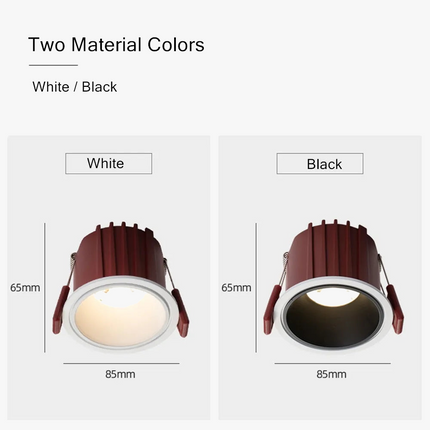 Spot LED encastré en aluminium anti-éblouissement pour intérieur — LZ4X9P