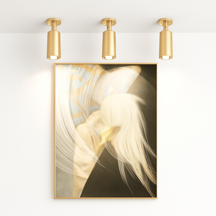 Spot LED en aluminium doré pour éclairage intérieur moderne — LZ4Q9T1
