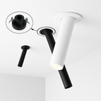 Noir / 10cm / Naturelle - Dimmable