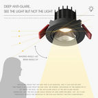 Blanc chaud / Noir / Ampoule ronde à intensité variable 12 W
