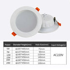 3000K / 5W Hole75-85mm / AC220V | CHINA