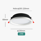 AC110V / 24W205-220mmhole / warm light3000K | CN