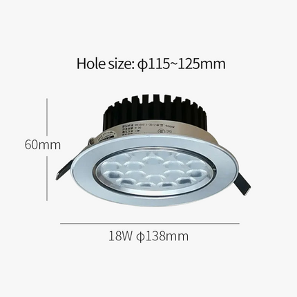 Spot LED encastrable super lumineux à angle réglable pour magasin — LZ4X9P