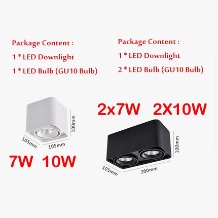 Spot LED encastrable à ampoule remplaçable et angle réglable — LZ4X9Q7